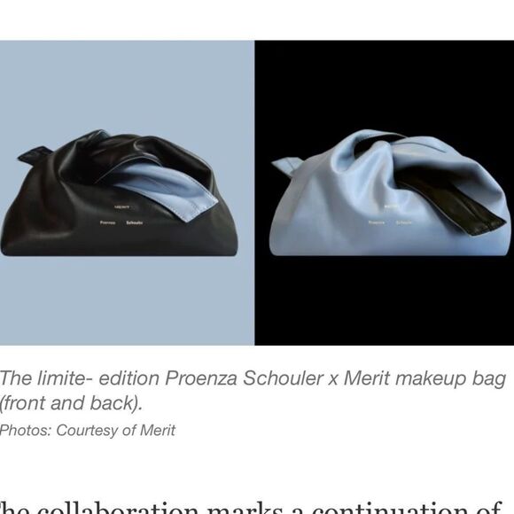Limited Edition Proenza Schouler x Merit Makeup Bag - Reversible - Picture 3 of 13